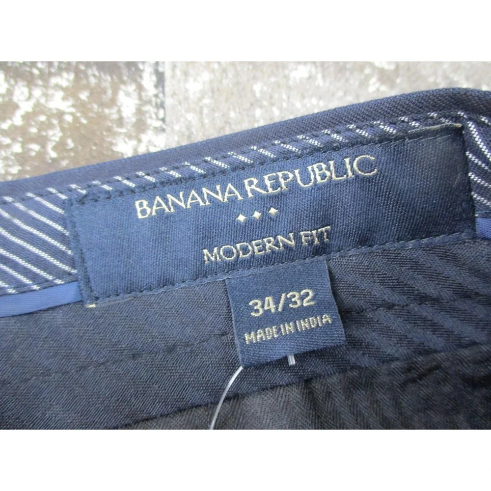 Banana Republic Dress Pants Mens 34x32 Modern Fit Straight Leg Viscose Blend